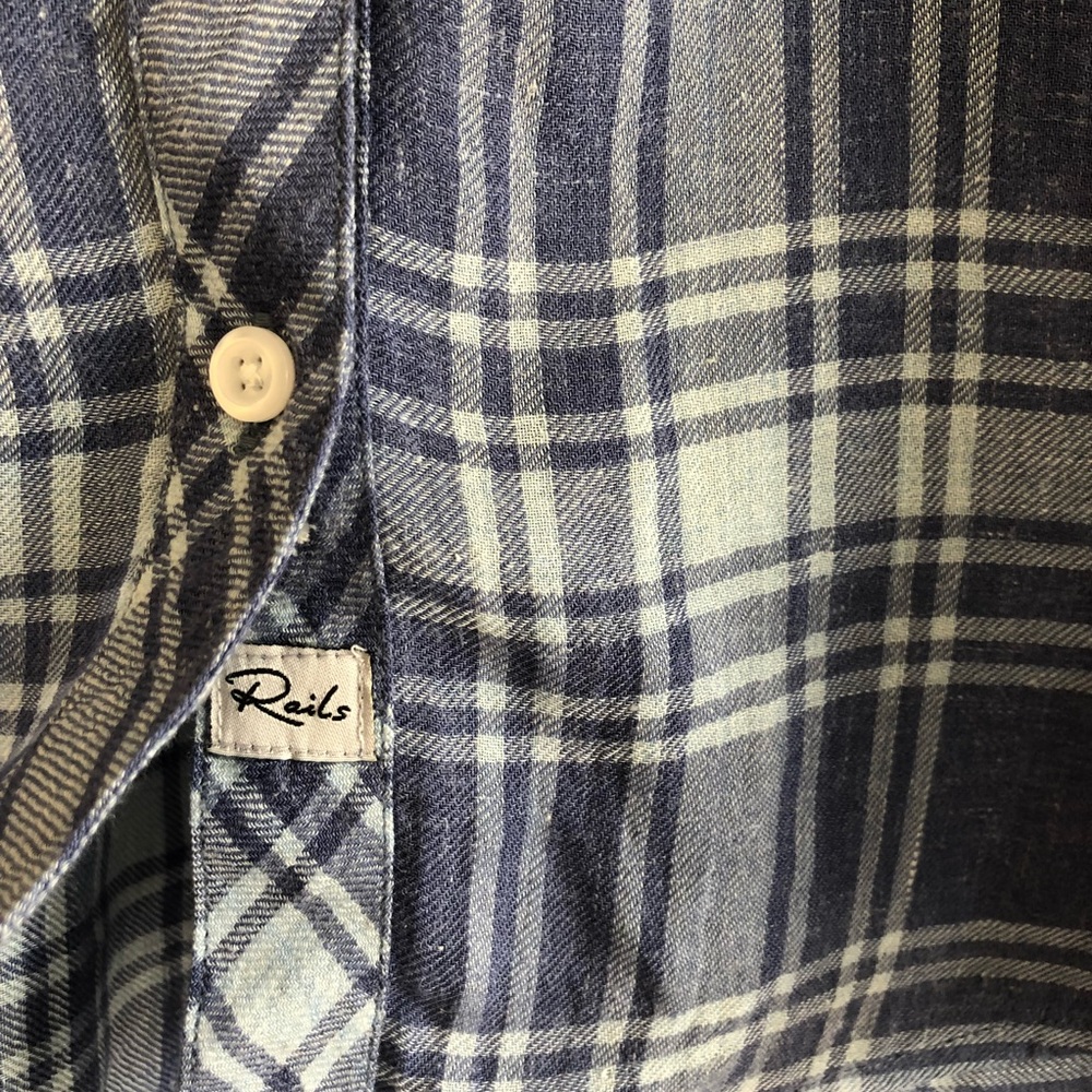 Rails Astrid Cali Blue Tie Cuff Shirt - Picture 8 of 8